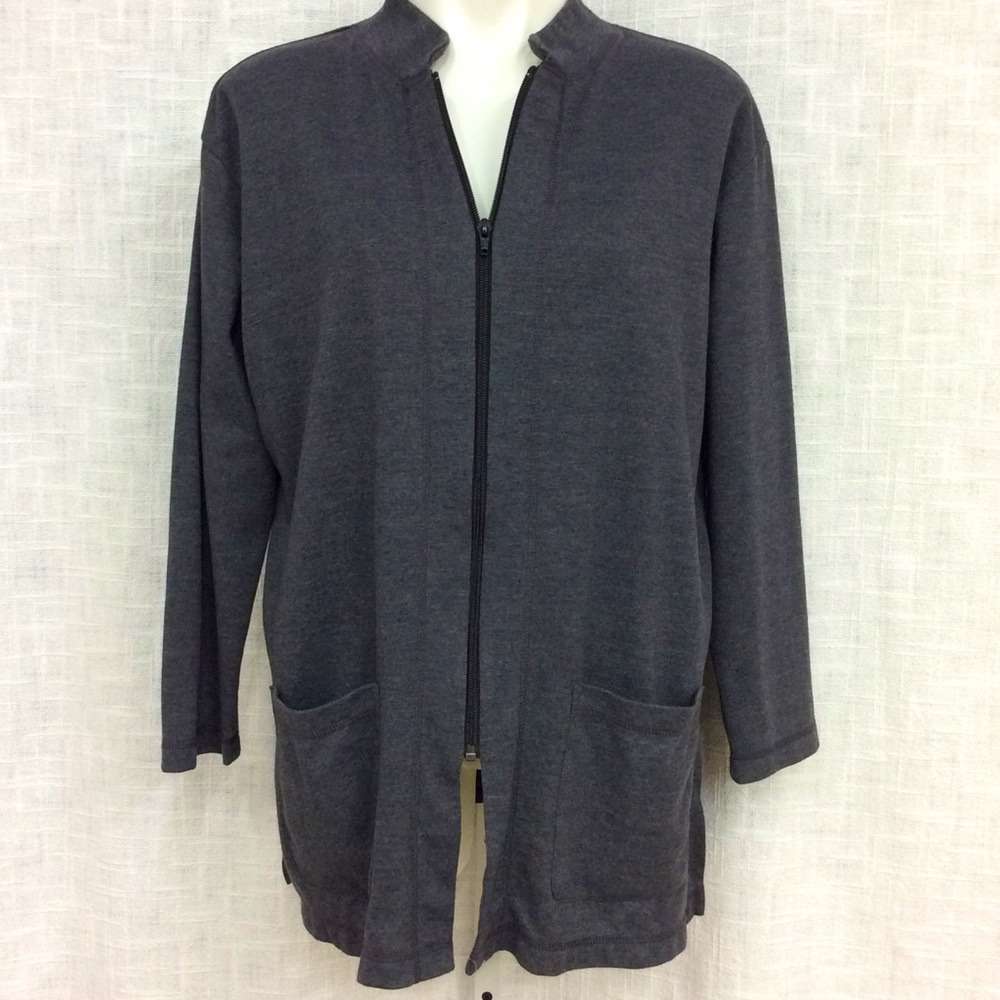 Coldwater Creek Medium Charcoal Gray Jacket